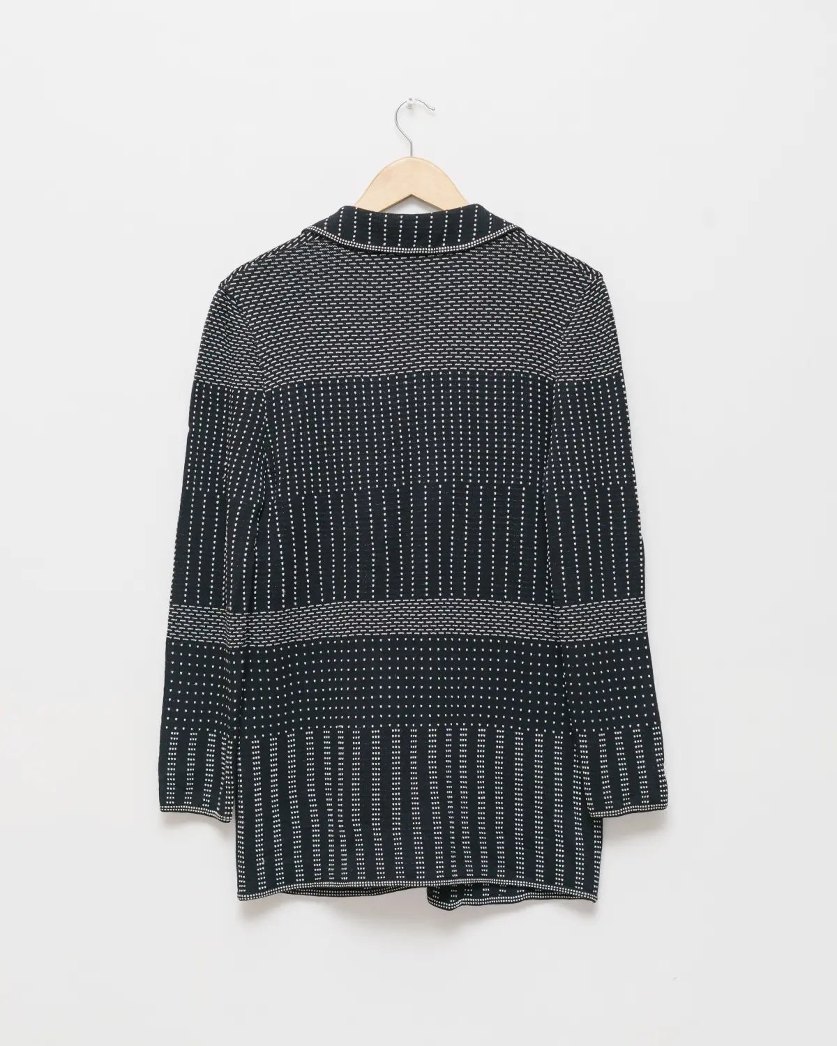 Wool & cotton knit blazer