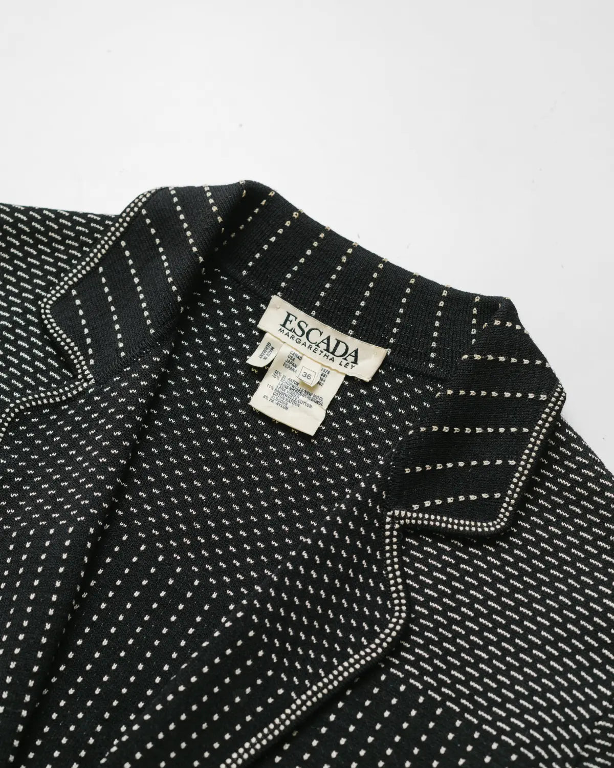 Wool & cotton knit blazer