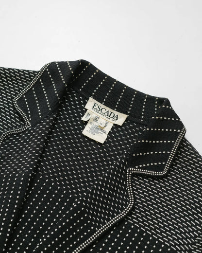 Wool & cotton knit blazer