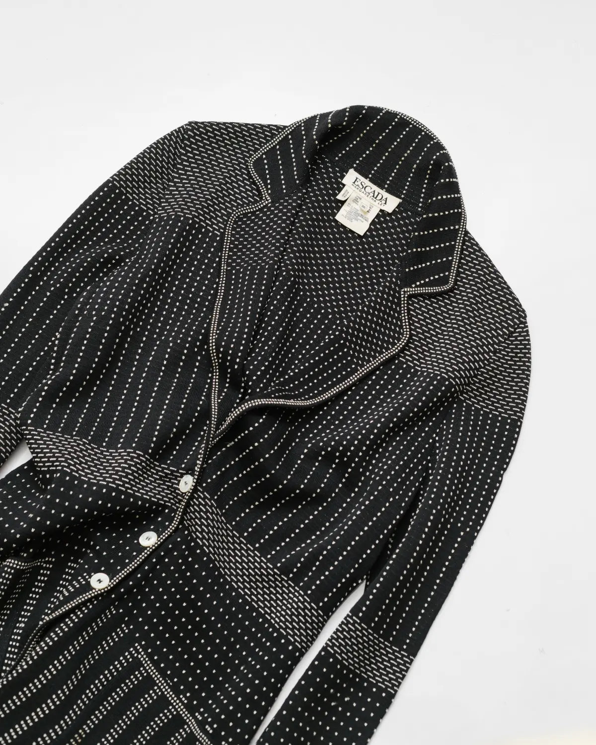 Wool & cotton knit blazer