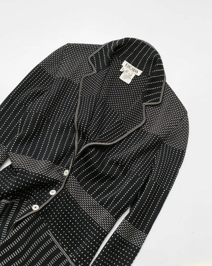 Wool & cotton knit blazer