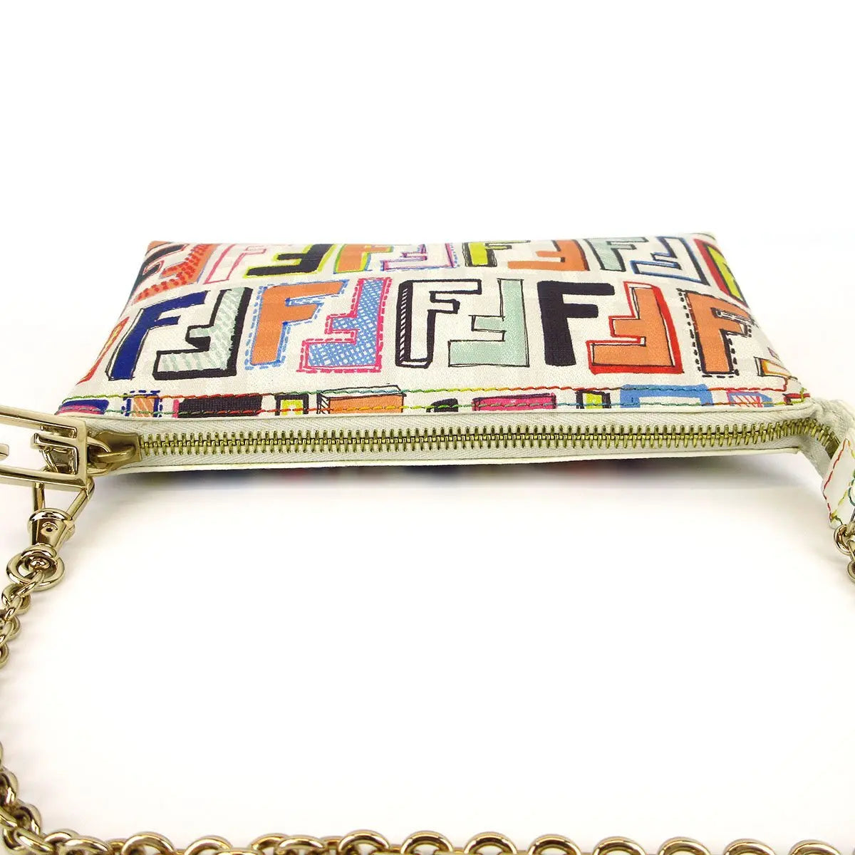 Fendi zucca spalmati pochette