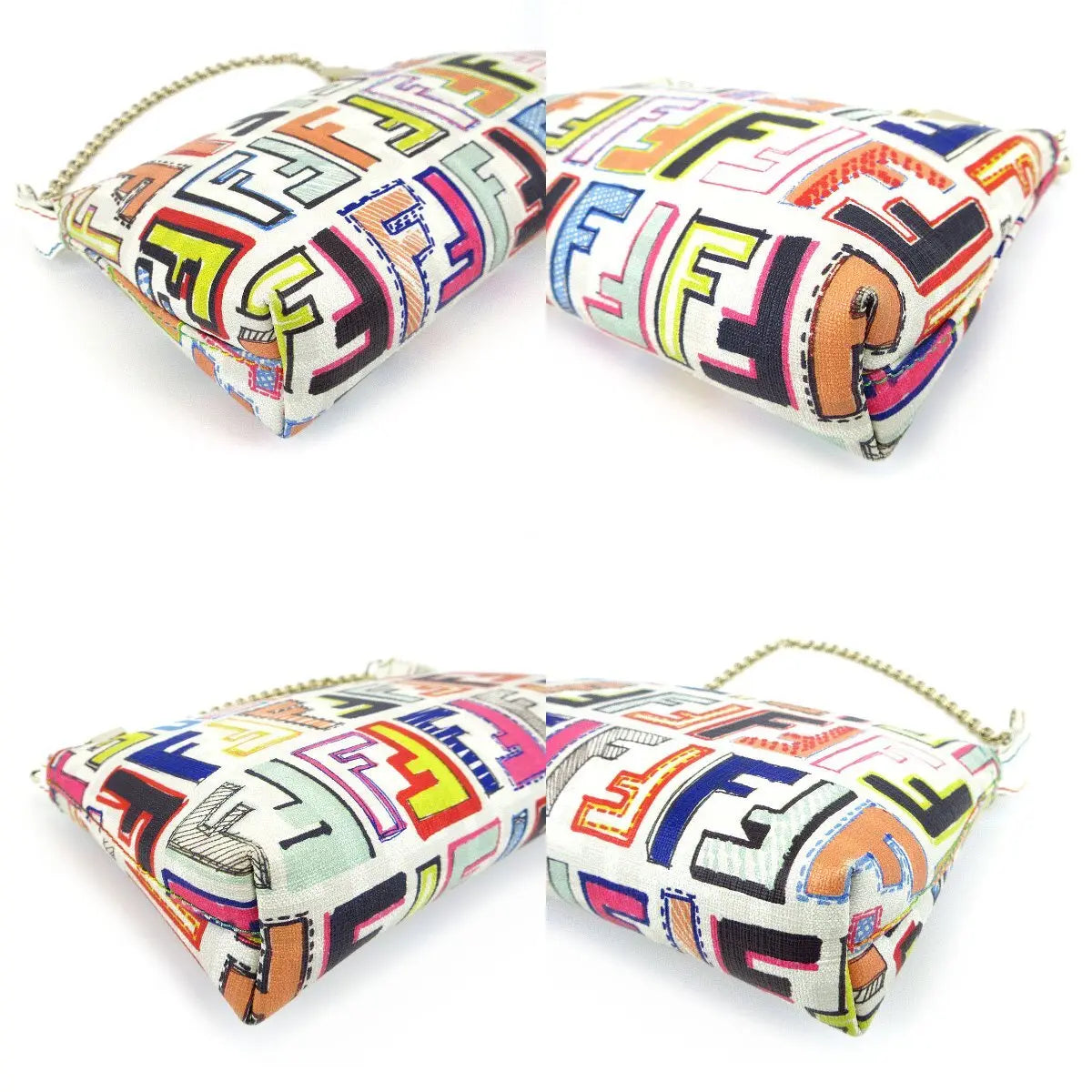 Fendi zucca spalmati pochette