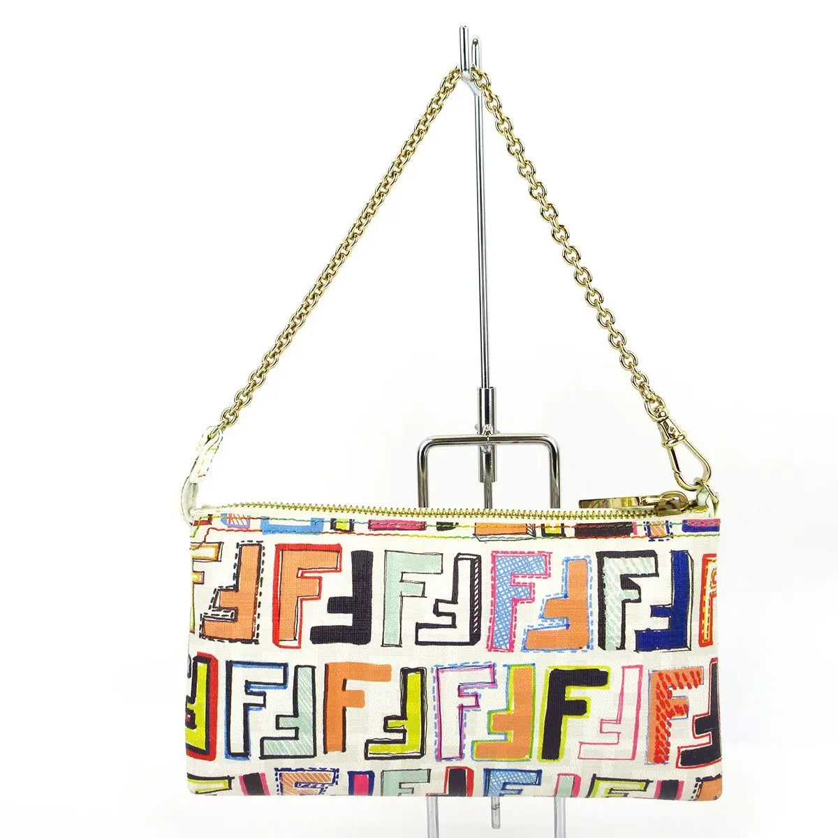 Fendi zucca spalmati pochette